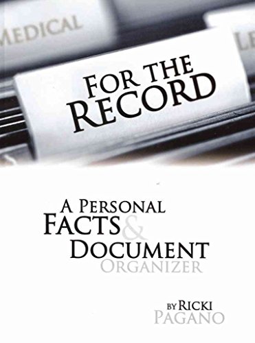Beispielbild fr For the Record A Personal Facts and Document Organizer zum Verkauf von TextbookRush