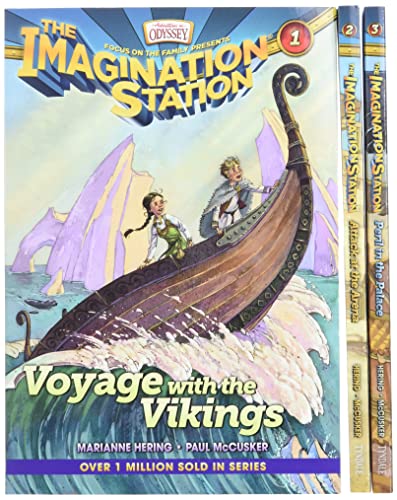Stock image for Imagination Station Books 3-Pack: Voyage with the Vikings / Attack at the Arena / Peril in the Palace (AIO Imagination Station Books) for sale by SecondSale