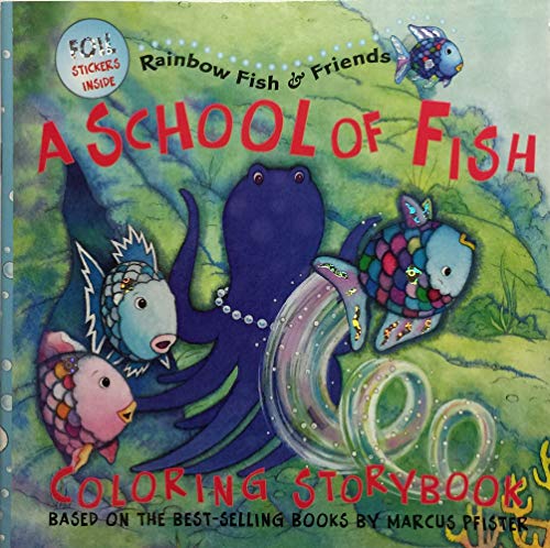 Stock image for Rainbow Fish: A School of Fish Coloring Storybook for sale by Wonder Book