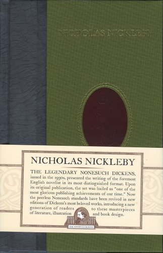 Beispielbild fr Nicholas Nickleby (Nonesuch Dickens) zum Verkauf von Front Cover Books