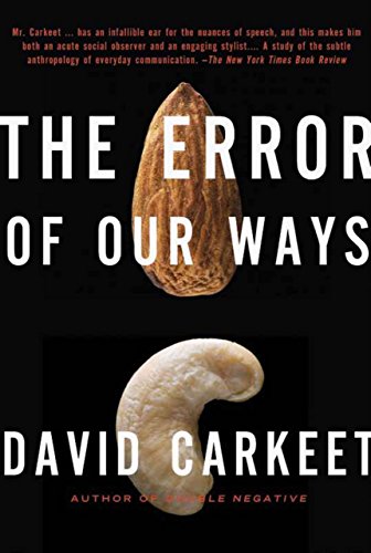 Beispielbild fr The Error of Our Ways : A Novel zum Verkauf von Better World Books: West