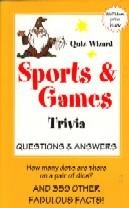 Imagen de archivo de Sports & Games Trivia (Quiz Wizard) a la venta por UHR Books