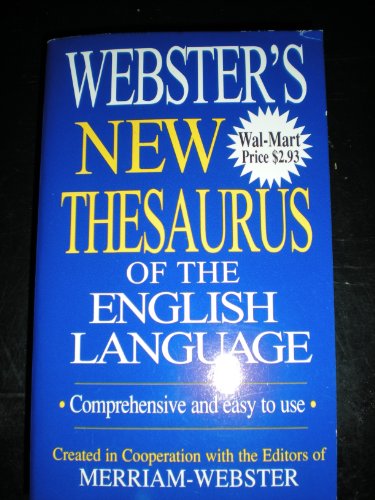 Beispielbild fr Webster's New Thesaurus of the English Language (Comprehensive and Easy to Use) zum Verkauf von SecondSale