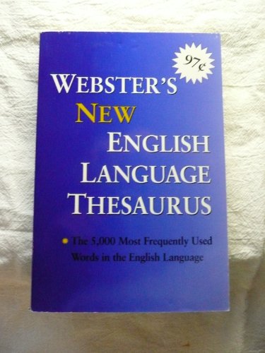 Beispielbild fr Webster's New English Language Thesaurus zum Verkauf von Wonder Book