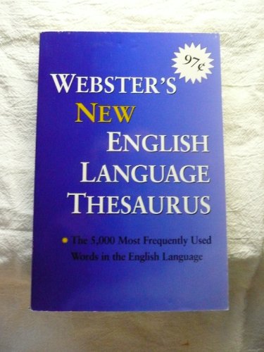 Stock image for Webster's New English Language Thesaurus for sale by Once Upon A Time Books