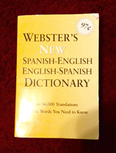 Stock image for Webster's New Spanish-English Dictionary for sale by Better World Books