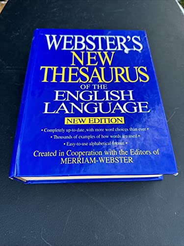 Beispielbild fr Webster's New Thesaurus of the English Language zum Verkauf von Half Price Books Inc.