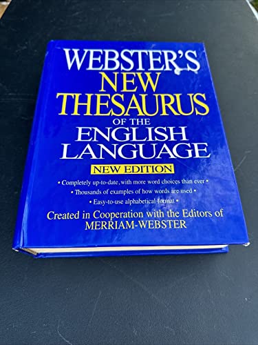 Stock image for Webster's New Thesaurus of the English Language for sale by Half Price Books Inc.