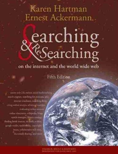 9781590282427: Searching & Researching on the Internet and the World Wide Web
