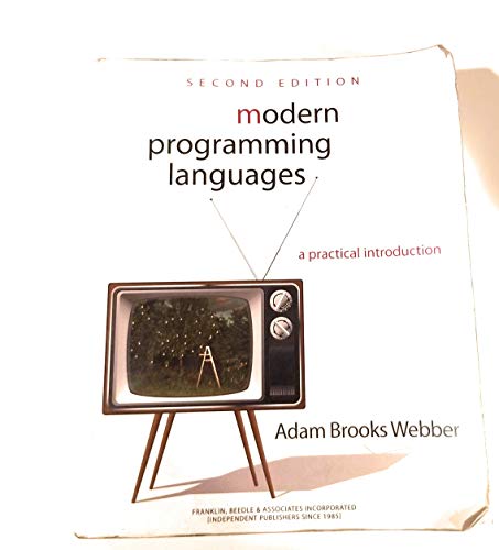 Beispielbild fr Modern Programming Languages: A Practical Introduction zum Verkauf von Indiana Book Company