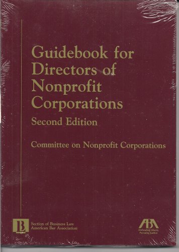 Beispielbild fr Guidebook for Directors of Nonprofit Corporations zum Verkauf von Open Books