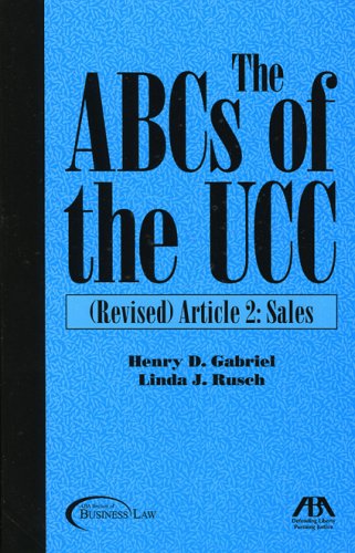 Beispielbild fr The ABCs of the UCC : Article 2, Sales zum Verkauf von Better World Books