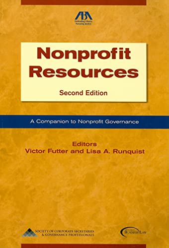 Beispielbild fr Nonprofit Resources: A Companion to Nonprofit Governance zum Verkauf von Wonder Book