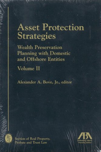 Imagen de archivo de Asset Protection Strategies: Wealth Preservation Planning with Domestic and Offshore Entities: 2 (Vo a la venta por Save With Sam