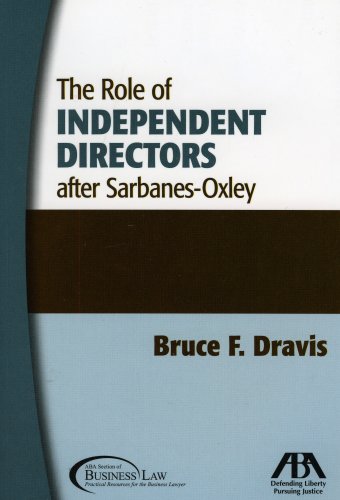 Beispielbild fr The Role of Independent Directors after Sarbanes-Oxley zum Verkauf von BookHolders