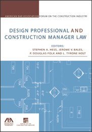 Stock image for Design Professional and Construction Manager Law for sale by Wonder Book
