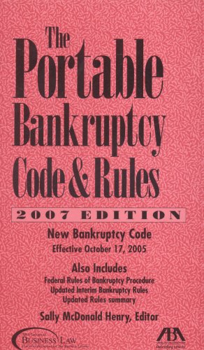 9781590318140: Portable Bankruptcy Code & Rules 2007