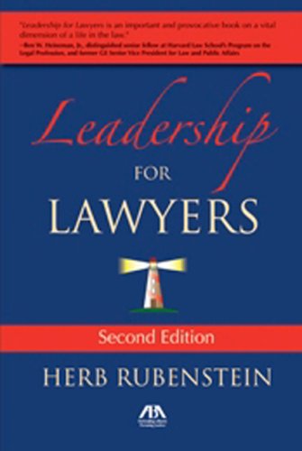 Stock image for Leadership for Lawyers for sale by Ergodebooks
