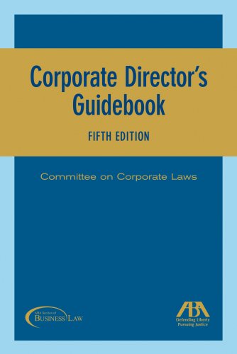Beispielbild fr Corporate Director's Guidebook zum Verkauf von Wonder Book