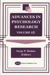 Stock image for Advances in Psychology Research for sale by Bookmonger.Ltd