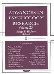 9781590337653: Advances in Psychology Research