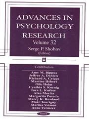 Stock image for Advances In Psychology Research for sale by Bookmonger.Ltd