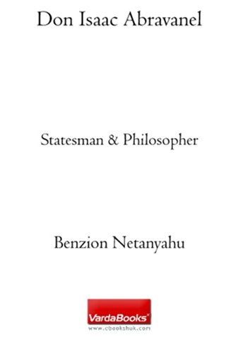 9781590452295: Don Isaac Abravanel: Statesman & Philosopher
