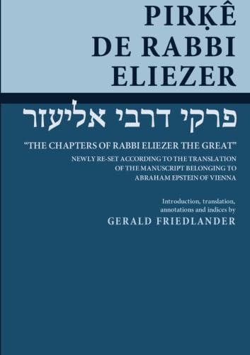 Imagen de archivo de Pirke de-Rabbi Eliezer a la venta por Books Unplugged