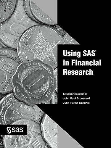 Stock image for Using Sas in Financial Research for sale by Books of the Smoky Mountains