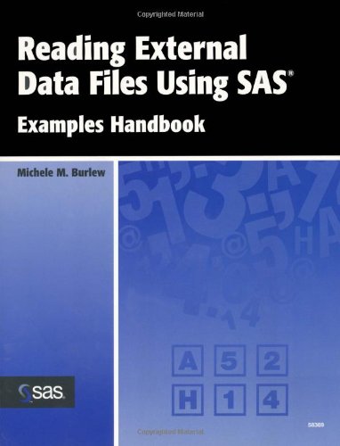 Stock image for Reading External Data Files Using SAS: Examples Handbook for sale by Front Cover Books