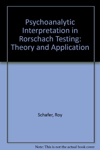 9781590510599: Psychoanalytic Interpretation in Rorschach Testing: Theory and Application