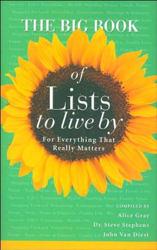 9781590527016: The Big Book Of Lists to Live by: For Everything That Really Matters