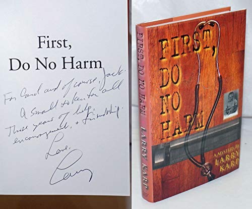 Stock image for First, Do No Harm for sale by Books End Bookshop