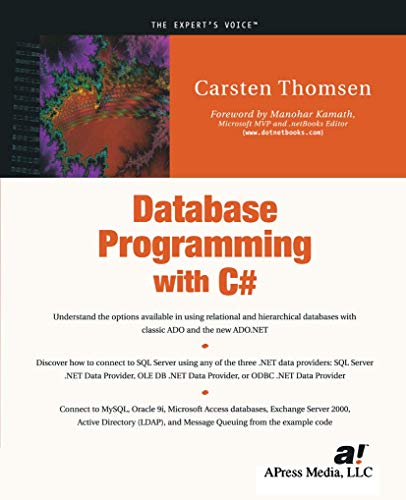 Database Programming With C# (9781590590102) by Carsten Thomsen