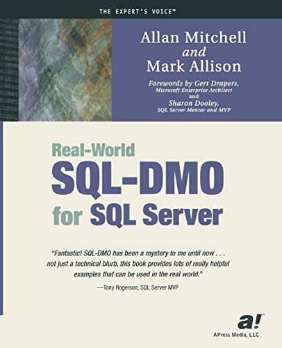 Imagen de archivo de Real-World SQL-DMO for SQL Server a la venta por Better World Books