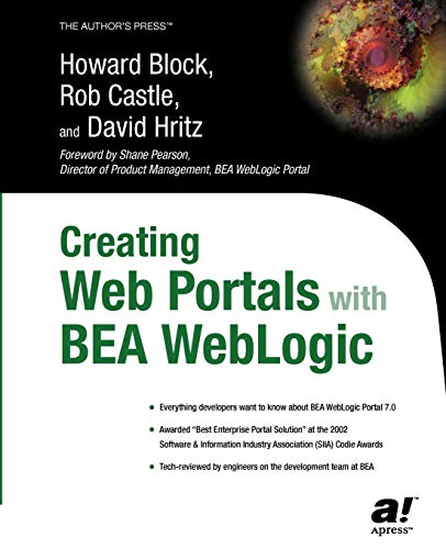 Stock image for Creating Web Portals with BEA Weblogic for sale by Chiron Media