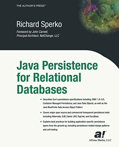 Java Persistence For Relational Databases (books For Professionals By Professionals)