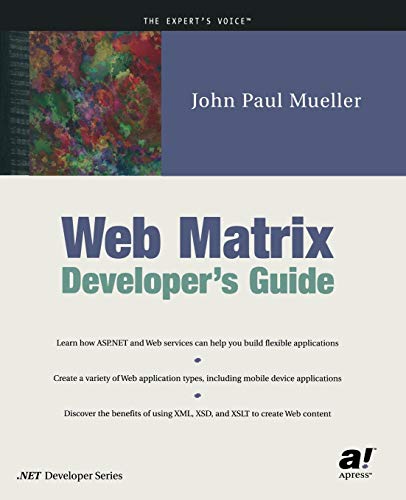 Stock image for Web Matrix Developer's Guide for sale by Chiron Media
