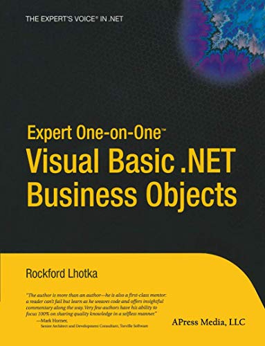 Imagen de archivo de Expert One-on-One Visual Basic .NET Business Objects a la venta por Better World Books