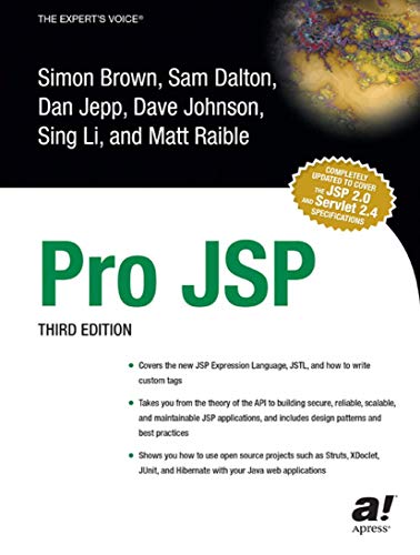 Imagen de archivo de Pro JSP, Third Edition a la venta por HPB-Red