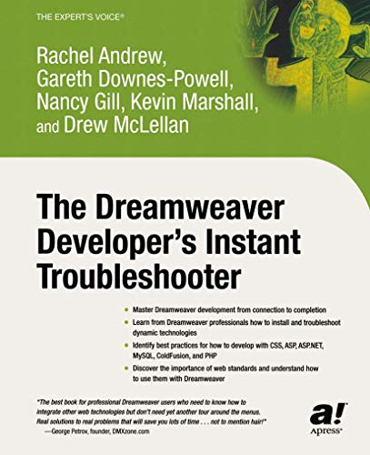 Stock image for The Dreamweaver Developer's Instant Troubleshooter for sale by MusicMagpie