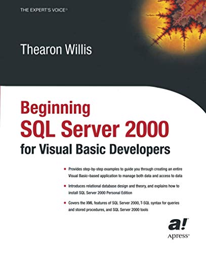 Imagen de archivo de Beginning Sql Server 2000 For Visual Basic Developers a la venta por Romtrade Corp.