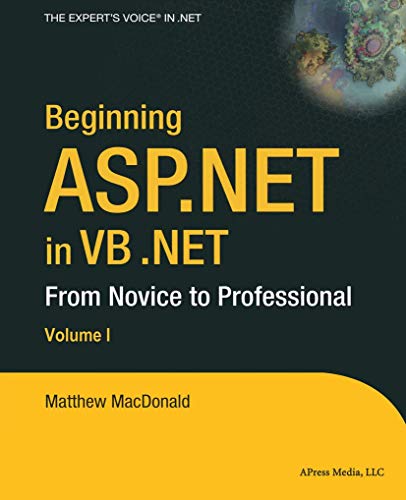 9781590592786: Beginning ASP.NET in VB .NET: From Novice to Professional (Expert's Voice)