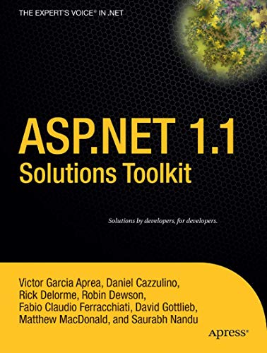 Stock image for ASP.NET 1.1 Solutions Toolkit for sale by HPB-Red