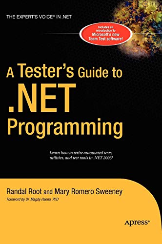 Stock image for A Tester's Guide to . Net Programming for sale by Better World Books