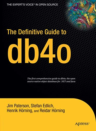 Imagen de archivo de The Definitive Guide to db4o a la venta por SecondSale
