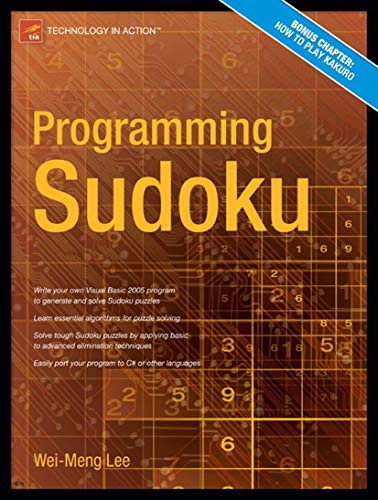 Beispielbild fr Programming Sudoku (Technology in Action) zum Verkauf von Wonder Book