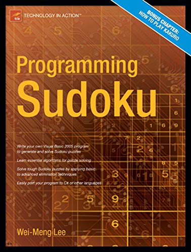 Imagen de archivo de Programming Sudoku (Technology in Action) a la venta por Wonder Book