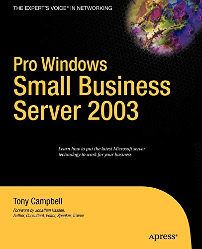 Imagen de archivo de Pro Windows Small Business Server 2003 a la venta por AwesomeBooks