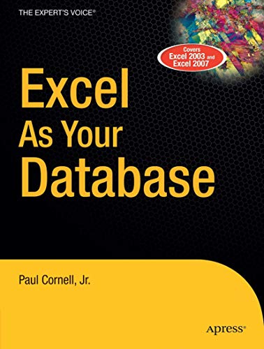 Beispielbild fr Excel as Your Database zum Verkauf von ThriftBooks-Atlanta